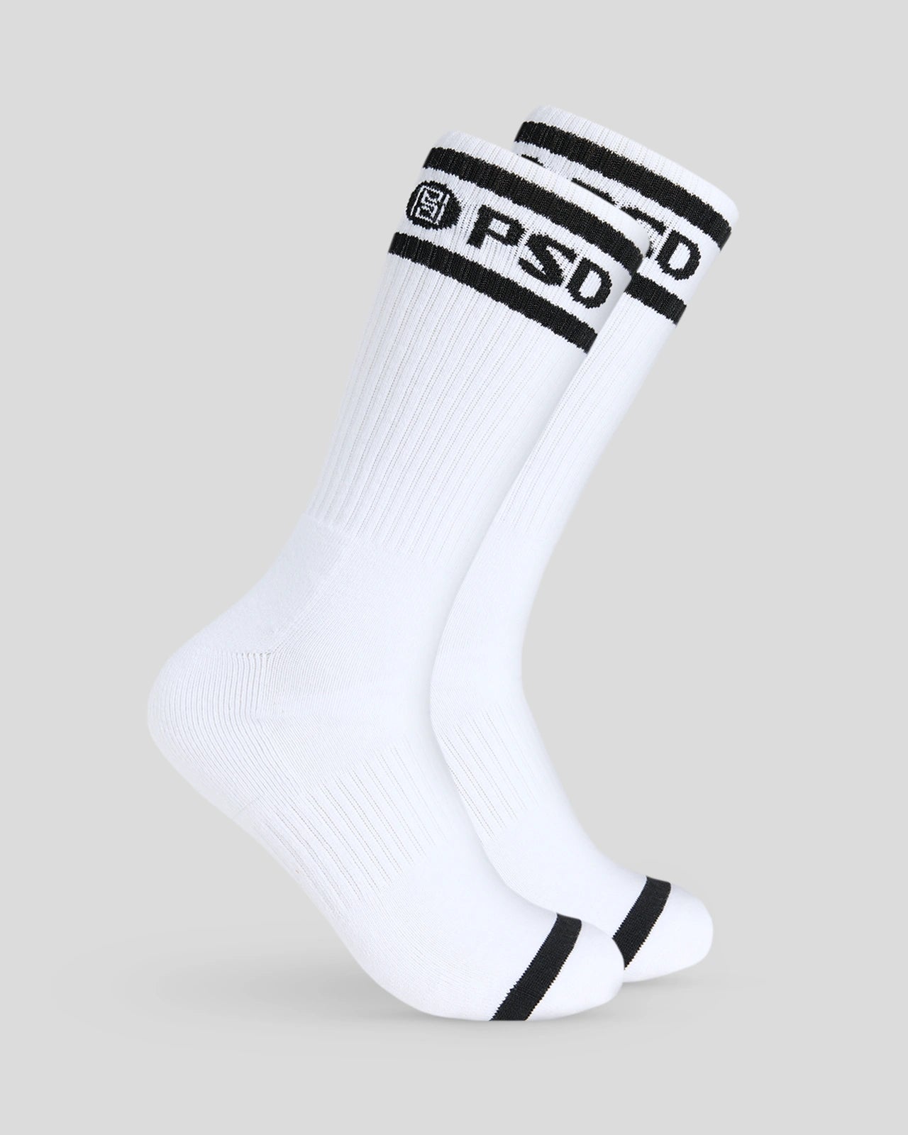 3 Pack - Logo Stripe Crew - White - Image 2