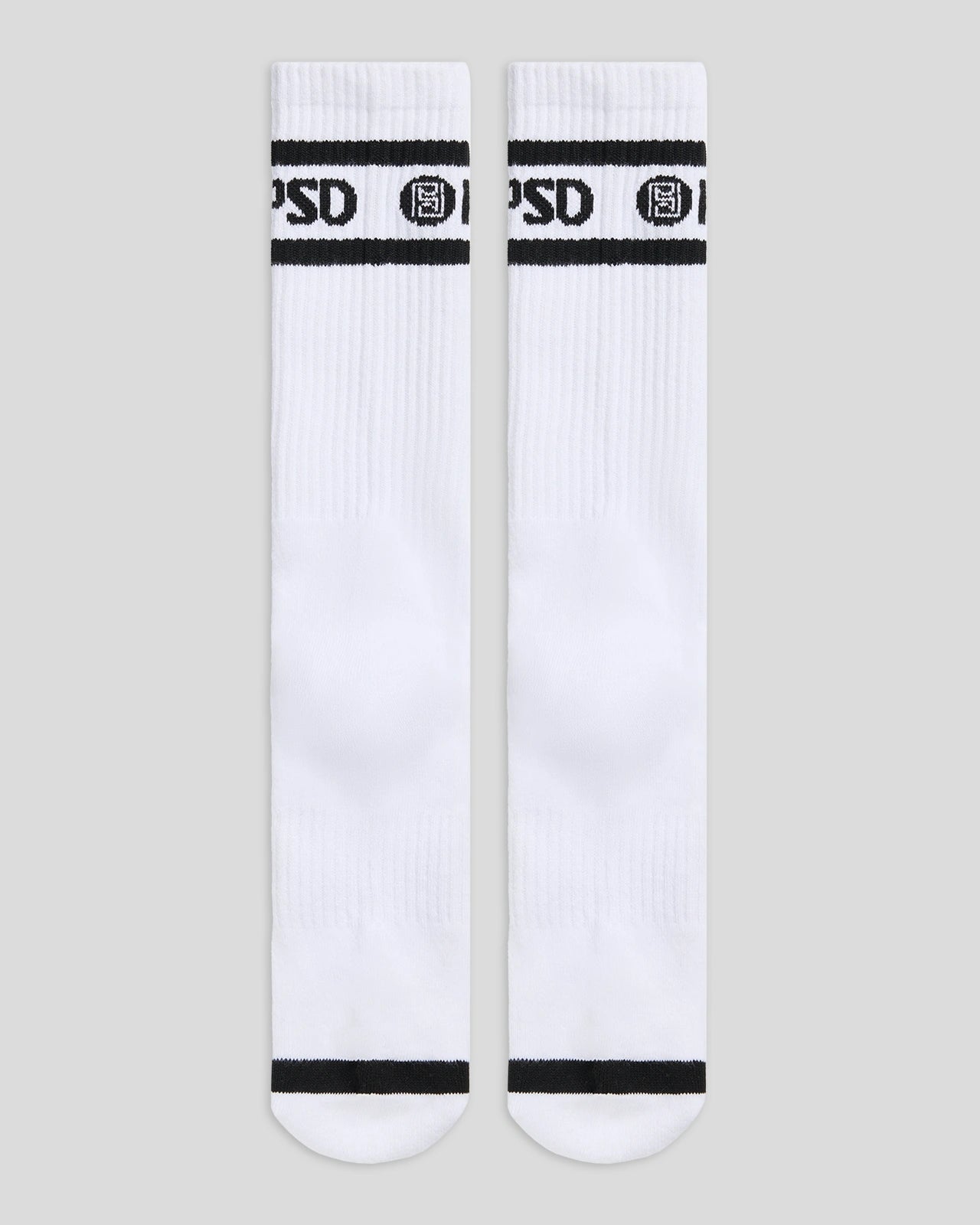 3 Pack - Logo Stripe Crew - White - Image 4