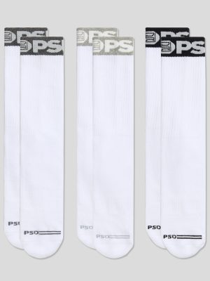 3 Pack - Band Crew - White