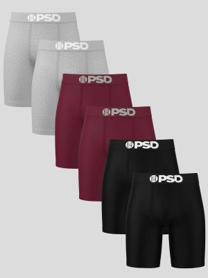 Solids 6 Pack - Burgundy